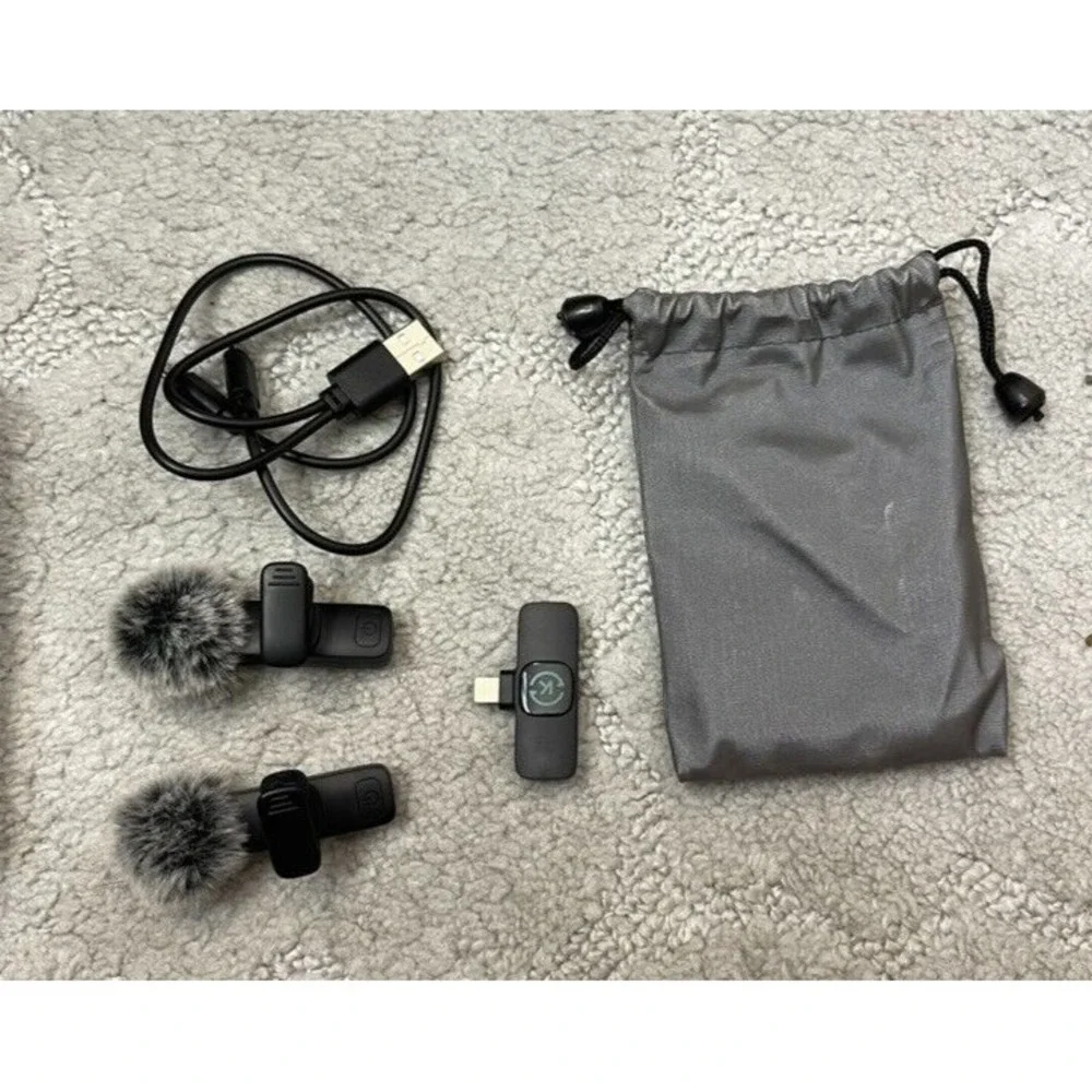 Kingwell Wireless Microphone Unisex OS Black‎ iPhone 2 Transmitters 1 Receiver